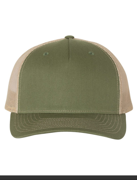 Richardson 112FP Trucker with Leather Patch